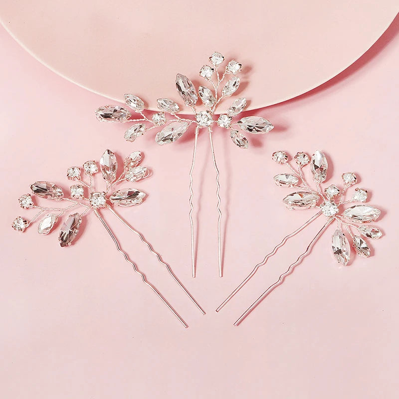 Crystal Wedding Hair Accessories Set 3pcs
