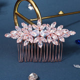 CZ Hair Combs Clips Bridal Jewelry for Wedding