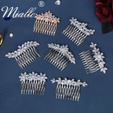CZ Hair Combs Clips Bridal Jewelry for Wedding