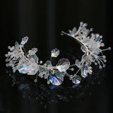 Wedding Flower Leaf Headband Tiara For Brides