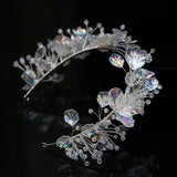 Wedding Flower Leaf Headband Tiara For Brides