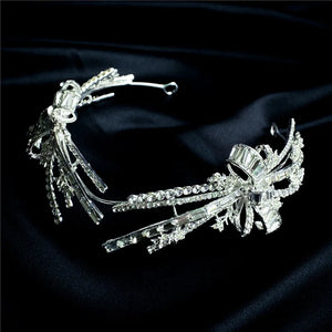 Crystal Rhinestone Headband Hairpiece for Brides