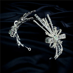 Crystal Rhinestone Headband Hairpiece for Brides