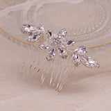 Wedding Hair Accessories Rhinestones Hair Combs Silver Hair Jewelry