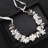 Silver Rhinestone Crystal Headband Bridal Hair Accessories
