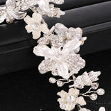 Silver Rhinestone Crystal Headband Bridal Hair Accessories
