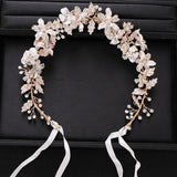Silver Rhinestone Crystal Headband Bridal Hair Accessories