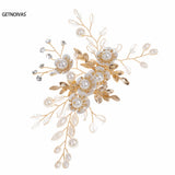 Pearl Flower Rhinestone Hair Clips for Bride