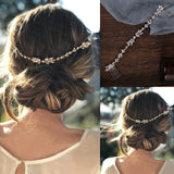 Bridal Hair Comb Rhinestone Leaf Accessory