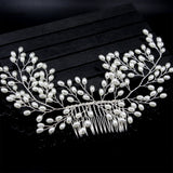 Bridal Hair Comb Pearl Headdress Wedding Hair Clip