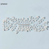 Bridal Hair Comb Pearl Headdress Wedding Hair Clip