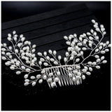 Bridal Hair Comb Pearl Headdress Wedding Hair Clip