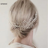 Bridal Hair Comb Pearl Headdress Wedding Hair Clip