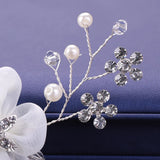 Bride Hair Comb Pearl Rhinestone Headpiece Wedding Hair Accessory