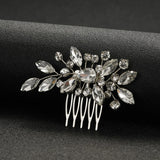 Bridal Hair Comb Pearl Rhinestone Headdress Clips