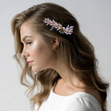 Bridal Hair Comb with Pearl, Rhinestone, and Headdress