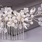Rhinestone Pearl Hair Comb Bridal Prom Hair Accessory