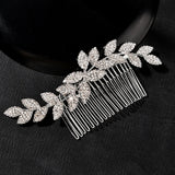 Bling Rhinestone Wedding Hair Comb for Bride Women