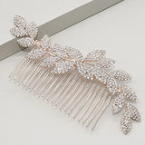 Bling Rhinestone Wedding Hair Comb for Bride Women