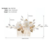 Rhinestone Flower Hairpins Wedding Hair Combs