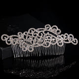 Crystal Wave Shape Hairpin Comb for Women