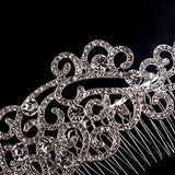 Crystal Wave Shape Hairpin Comb for Women