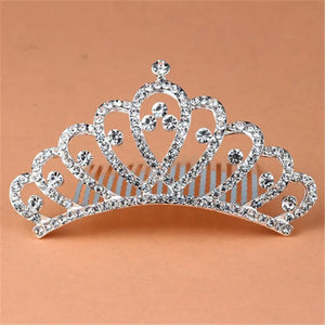 Rhinestone Bridal Comb Tiara for Girls Wedding Hair Accessories
