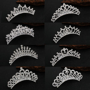 Rhinestone Bridal Comb Tiara for Girls Wedding Hair Accessories