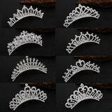 Rhinestone Bridal Comb Tiara for Girls Wedding Hair Accessories