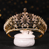 Crystal Baroque Crown Wedding Hair Jewelry Bride Headdress