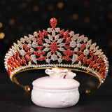 Crystal Baroque Crown Wedding Hair Jewelry Bride Headdress