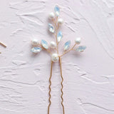 Bridal Hair Pins Freshwater Pearls Silver Hair Accessories