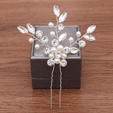 Wedding Hairpins Bridal Hair Accessories Pearl Rhinestone Flower Bride Hair Pins