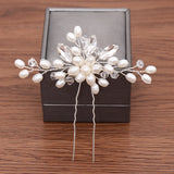 Wedding Hairpins Bridal Hair Accessories Pearl Rhinestone Flower Bride Hair Pins