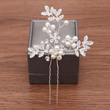 Wedding Hairpins Bridal Hair Accessories Pearl Rhinestone Flower Bride Hair Pins
