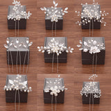 Wedding Hairpins Bridal Hair Accessories Pearl Rhinestone Flower Bride Hair Pins