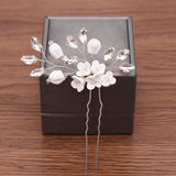 Wedding Hairpins Bridal Hair Accessories Pearl Rhinestone Flower Bride Hair Pins