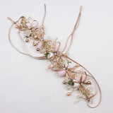 Wedding Flower Crown Hair Accessories Beads and Petals