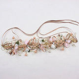 Wedding Flower Crown Hair Accessories Beads and Petals