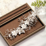 Wedding Headband Silver Crystal Tiara Bride Headdress Hair Jewelry