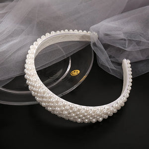 Beaded Pearl Wedding Headband Hairband for Women Hair Accessories