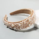 Beaded Pearl Wedding Headband Hairband for Women Hair Accessories
