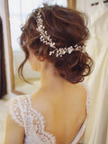Wedding Headdress Pearl Crystal Headband Bridal Hair Accessories