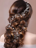 Wedding Headdress Pearl Crystal Headband Bridal Hair Accessories