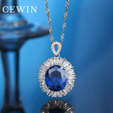 High-end Diamond Necklace Citrine S925 Sterling Silver Pendant
