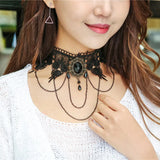 Wedding Lace Choker Necklaces Vintage Women Jewelry
