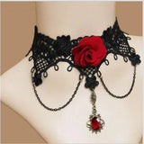 Wedding Lace Choker Necklaces Vintage Women Jewelry