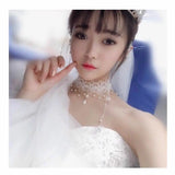 Wedding Lace Choker Necklaces Vintage Black Lace Choker Necklace