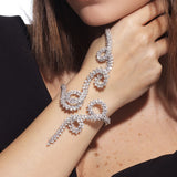 Zircon Bracelet for Women Club Banquet Cuff Bracelet
