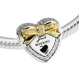 Heart Beads for Charms Bracelets DIY Silver 925 Jewelry